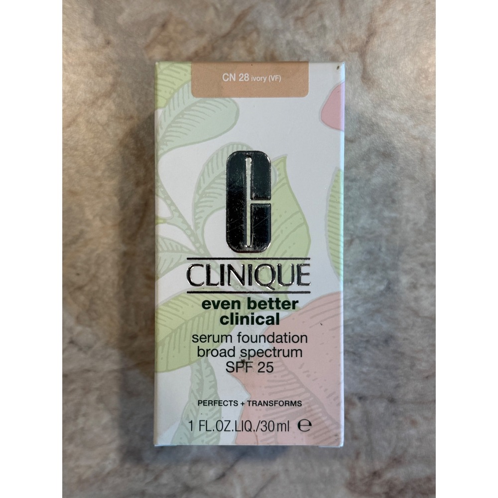 Clinique Even Better Clinical Serum Foundation SPF 25 CN 28 Ivory 1oz New
